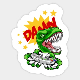 T-rex-DAMN Sticker